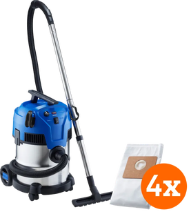 Nilfisk Multi II 22 Inox + Nilfisk Stofzak voor Multi II (4x)