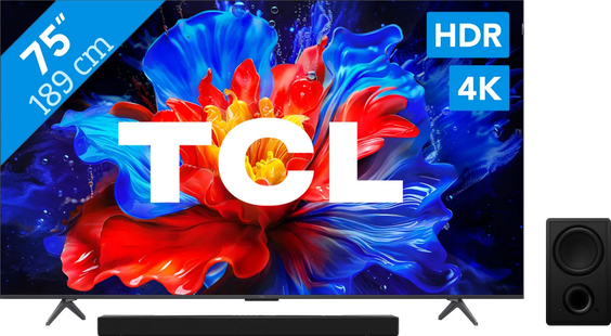 TCL 75 QLED P81K 4K (2025) + TCL Q75H