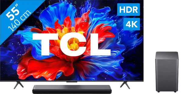 TCL 55 QLED P81K 4K (2025) + TCL S55H 2.1 Soundbar