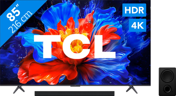 TCL 85 QLED P81K 4K (2025) + TCL Q65H
