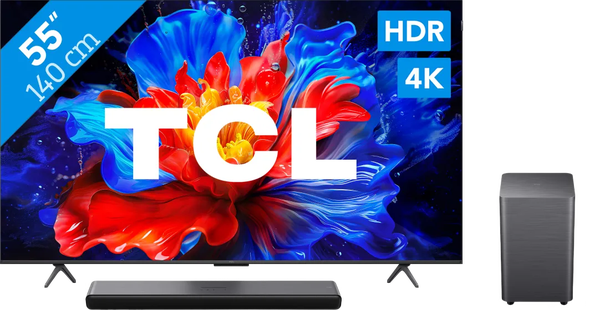 TCL 55 QLED P81K 4K (2025) + TCL S45H 2.0 Soundbar