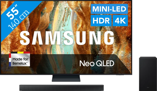 Samsung 55 Neo QLED QN73F 4K (2025) + Samsung HW-B750F (2025)
