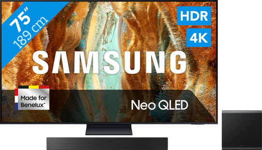 Samsung 75 Neo QLED QN73F 4K (2025) + Samsung HW-QS700F (2025)
