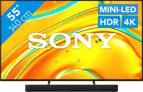 Sony Bravia 5 55 XR Mini-led (2025) + Sony HT-S2000 Zwart