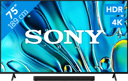 Sony Bravia 3 75 4K Led (2025) + Sony HT-S2000 Zwart