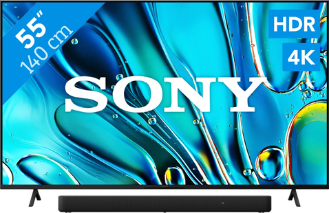 Sony Bravia 3 55 4K Led (2025) + Sony HT-S2000 Zwart