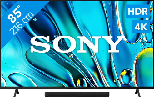 Sony Bravia 3 85 4K Led (2025) + Sony HT-S2000 Zwart