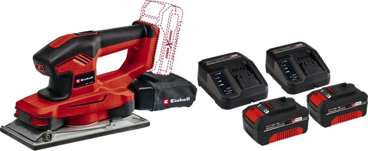 Einhell TE-OS 18/230 Li Solo 4,0 Ah Accu (2x) Starterspakket