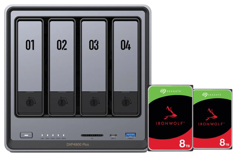 UGREEN NASync DXP4800 Plus + Seagate Ironwolf 8TB Duo Pack