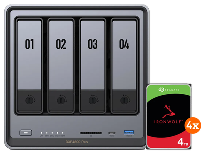 UGREEN NASync DXP4800 Plus + Seagate Ironwolf 4TB 4-Pack