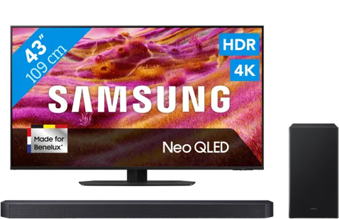 Samsung 43 Neo QLED QN90F 4K (2025) + Samsung HW-B750F (2025)