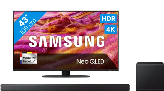 Samsung 43 Neo QLED QN90F 4K (2025) + Samsung HW-QS700F (2025)