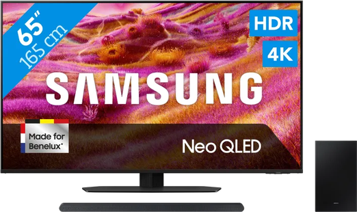 Samsung 65 Neo QLED QN90F 4K (2025) + Samsung HW-S700D Zwart (2024)