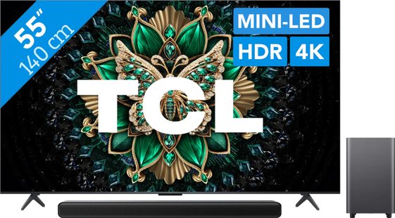 TCL 55 QD Mini-led C61K 4K (2025) + TCL S55H 2.1 Soundbar