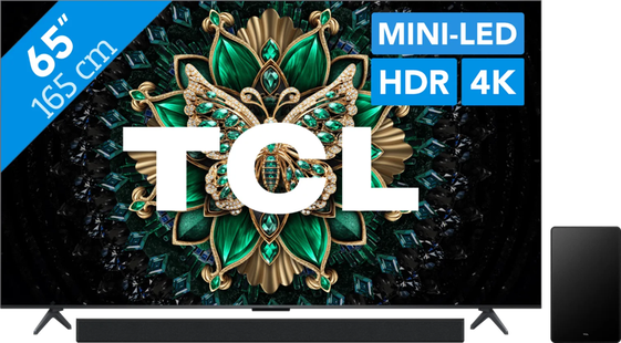 TCL 65 QD Mini-led C61K 4K (2025) + TCL Q65H