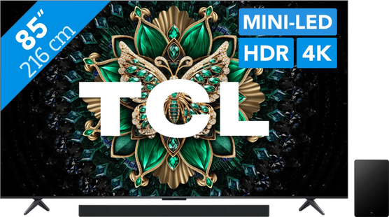 TCL 85 QD Mini-led C61K 4K (2025) + TCL Q65H
