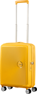 American Tourister Soundbox Expandable Spinner 55cm Golden Yellow