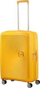 American Tourister Soundbox Expandable Spinner 67cm Golden Yellow