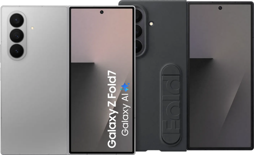 Samsung Galaxy Z Fold 7 512GB Zilver 5G + Samsung Siliconen Back Cover Zwart