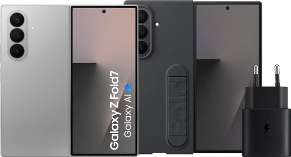 Samsung Galaxy Z Fold 7 512GB Zilver 5G + Accessoirepakket