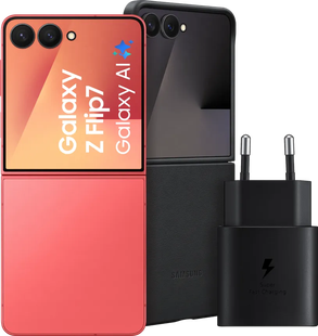 Samsung Galaxy Z Flip 7 512GB Rood 5G + Accessoirepakket