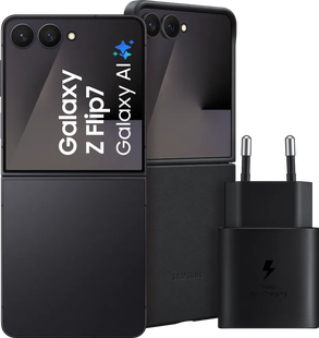 Samsung Galaxy Z Flip 7 512GB Zwart 5G + Accessoirepakket