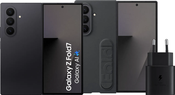 Samsung Galaxy Z Fold 7 512GB Zwart 5G + Accessoirepakket