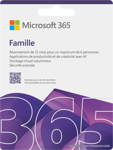 Microsoft 365 Family FR Abonnement 1 jaar