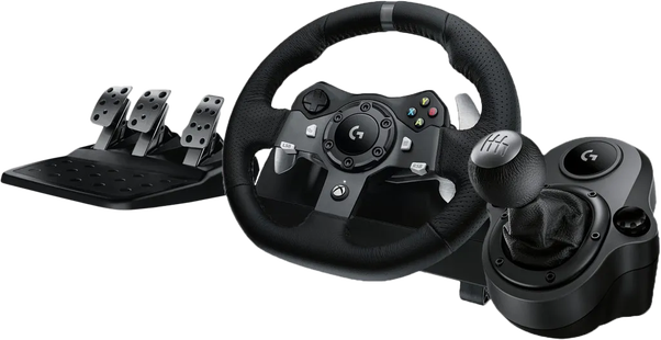 Logitech G920 Driving Force Xbox en pc + Logitech Driving Force Shifter