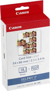 Canon KC-18IL Selphy CP Serie inkt en papier