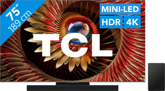 TCL 75 QD Mini-led C81K 4K (2025) + TCL Q75H