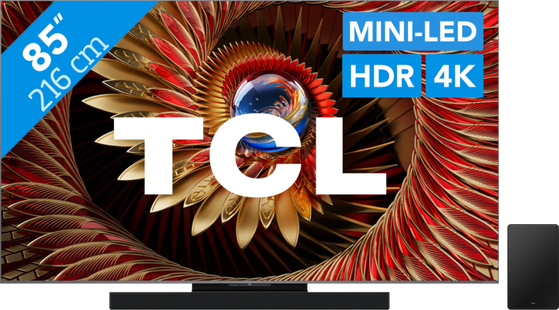 TCL 85 QD Mini-led C81K 4K (2025) + TCL Q75H