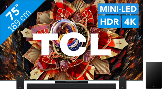 TCL 75 QD Mini-led C9K 4K (2025) + TCL Q85H PRO