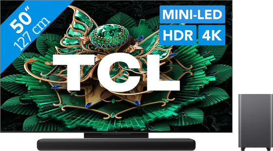 TCL 50 QD Mini-led C71K 4K (2025) + TCL S55H 2.1 Soundbar