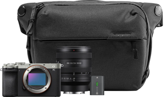 Sony A7C II Zilver Travel Kit