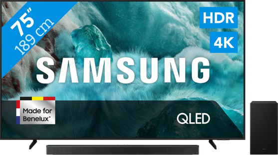 Samsung 75 QLED Q7F4 4K (2025) + Samsung HW-B750F (2025)