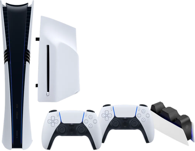 PlayStation 5 Pro + Disc Drive + Extra Controller Wit + Oplaadstation