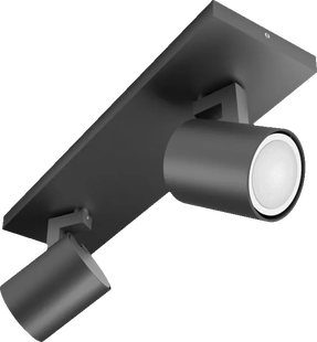 Philips Hue Runner opbouwspot White Ambiance - 2 Spots - Zwart + Dimmer