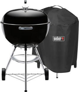 Weber Bar-B Kettle 57 cm Zwart + Weber Premium Hoes 57 centimeter