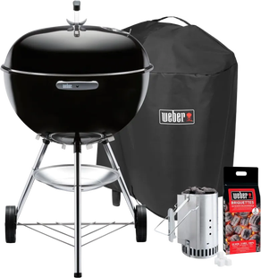Weber Bar-B Kettle 57 cm Zwart Starterspakket