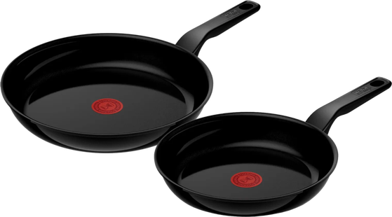 Tefal Renew Black Keramische Koekenpannenset 24 + 28 cm