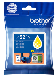 Brother LC-521 Cartridge Geel