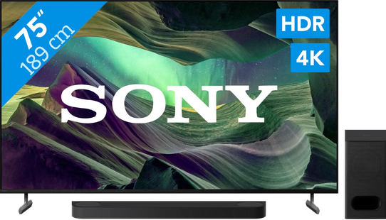 Sony Bravia KD-75X85L (2023) + Sony Bravia Theatre Bar 6 Zwart
