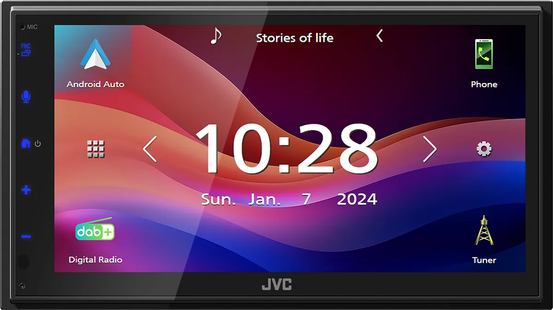 JVC KW-M695DBW Zwart
