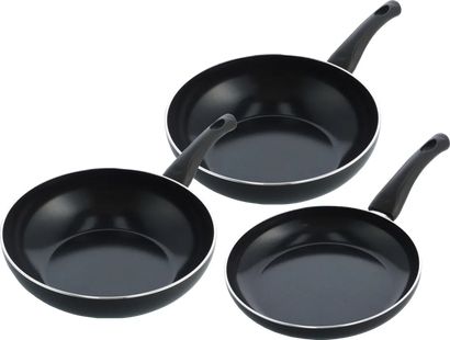 BK Brilliant Koekenpannenset 24 + 28 cm + Wokpan