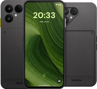 Fairphone 6 256GB Zwart 5G + Fairphone 6 Protective Back Cover Zwart