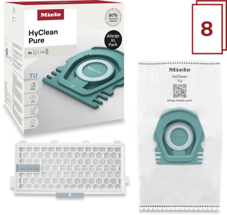 Miele Stofzuigerzakken HyClean Pure TU XL-Pack (8 stuks)