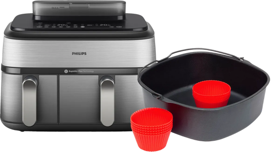 Philips 5000 Series Dual Basket NA555/00 + Bakmeesterset