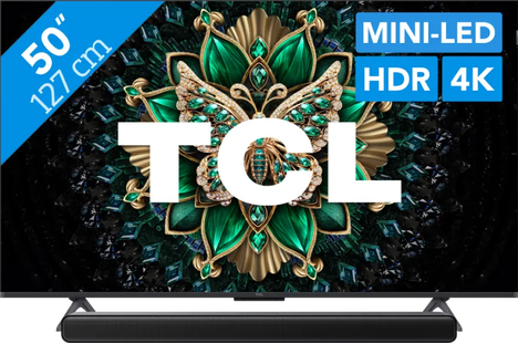 TCL 50 QD Mini-led C61K (2025) + TCL S45H 2.0 Soundbar