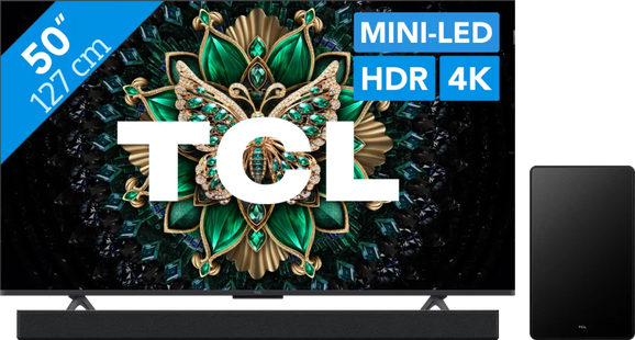TCL 50 QD Mini-led C61K (2025) + TCL Q65H